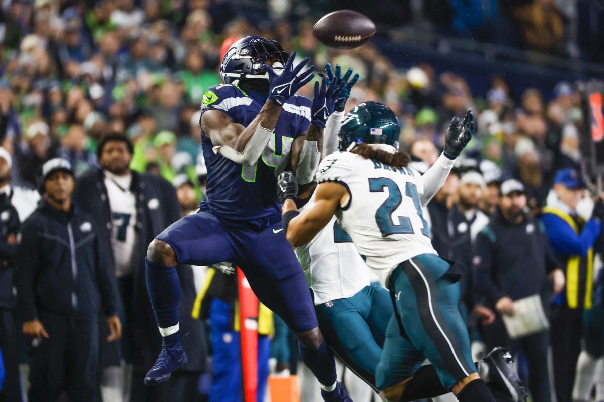 DK Metcalf finished the 2023 season on a tear, producing 660 yards and six touchdowns in Seattle's final nine games.